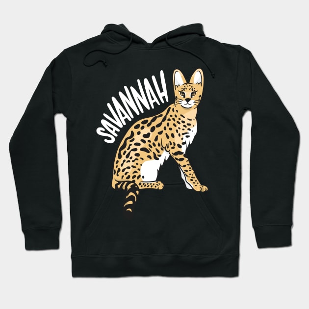 Savannah cat kitten Hoodie by favoriteshirt